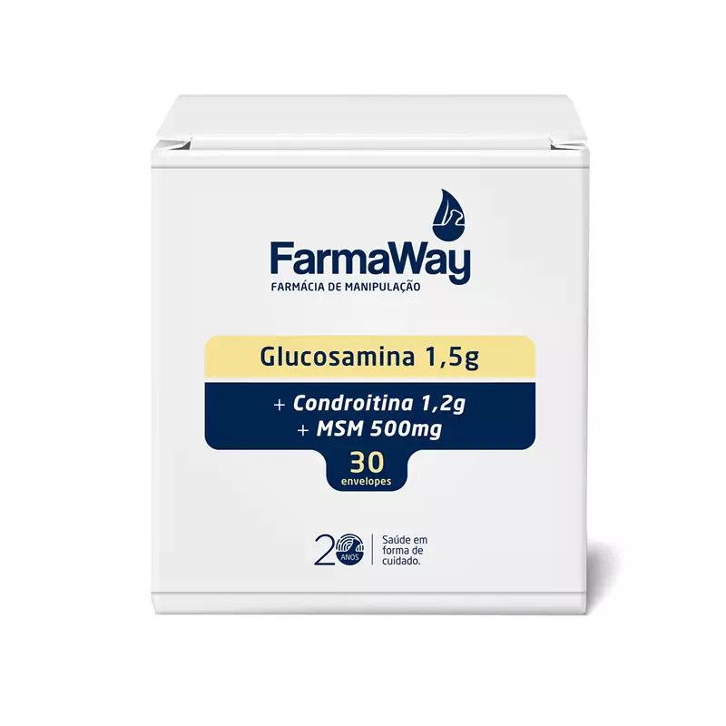 Glucosamina 1,5g+ Condroitina 1,2g + MSM 500mg